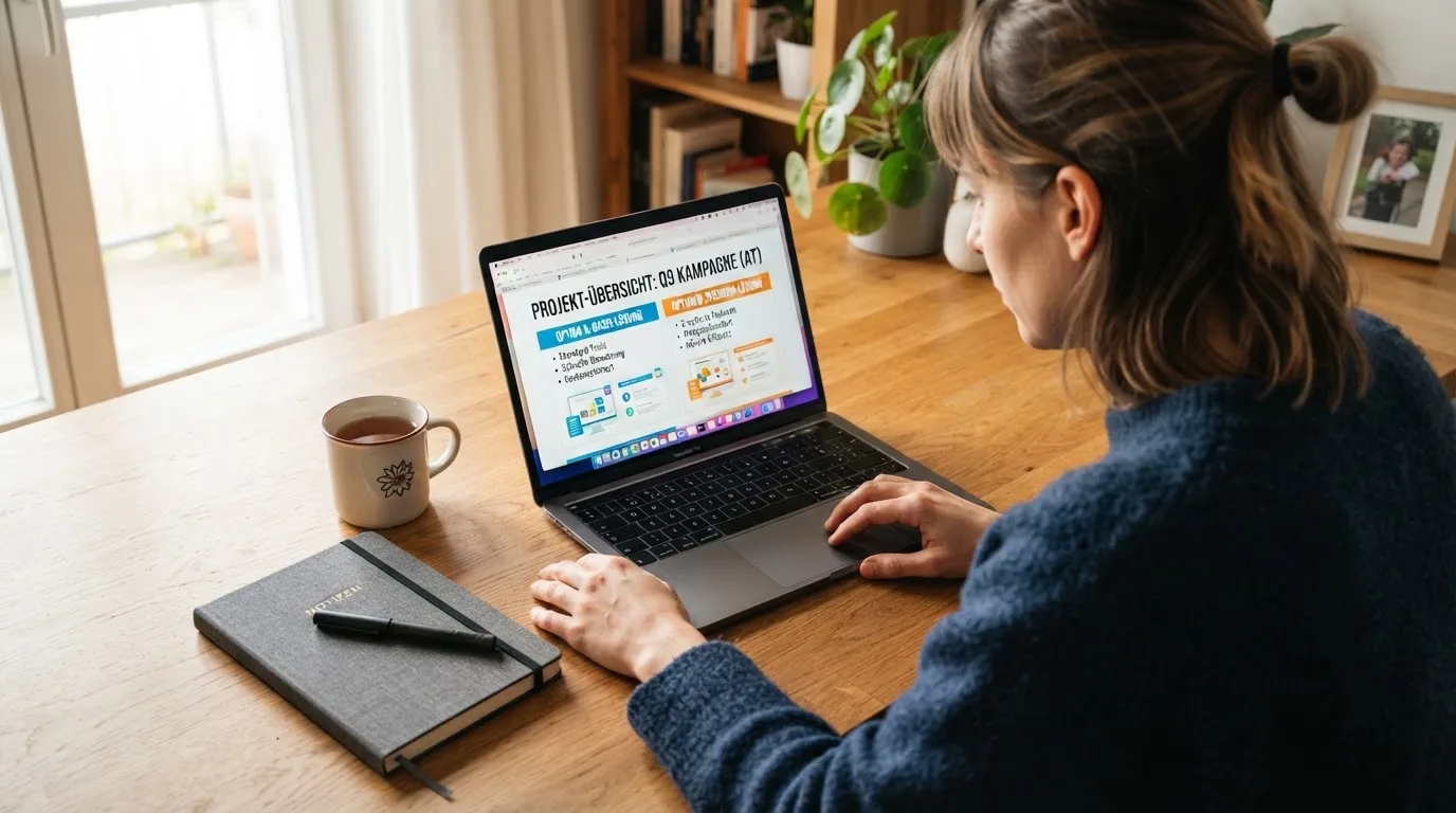 Person am Laptop liest eine Übersichtsseite zu Glücksspielen im Internet — beste online spielothek casinos